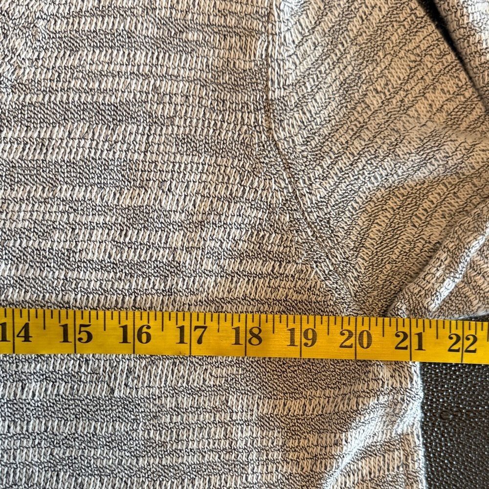 Lilla P Light Gray Deep V-Neck Sweater with silk blend size Large - Picture 6 of 8